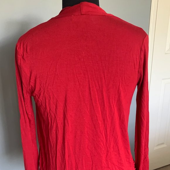 Aritzia Babaton Mehmet Red Wrap Blouse In XS - Picture 7 of 7